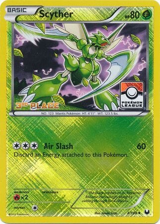 Scyther (4/108) (League Promo 3rd Place) [Black & White: Dark Explorers] Pokemon Single Pokémon  | Multizone: Comics And Games
