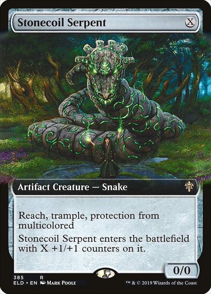 Stonecoil Serpent (Extended Art) [Throne of Eldraine] MTG Single Magic: The Gathering  | Multizone: Comics And Games