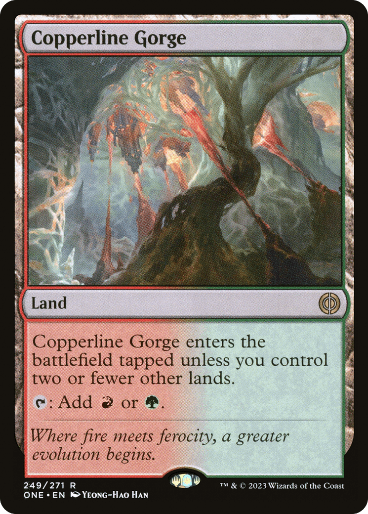 Copperline Gorge [Phyrexia: All Will Be One] MTG Single Magic: The Gathering  | Multizone: Comics And Games