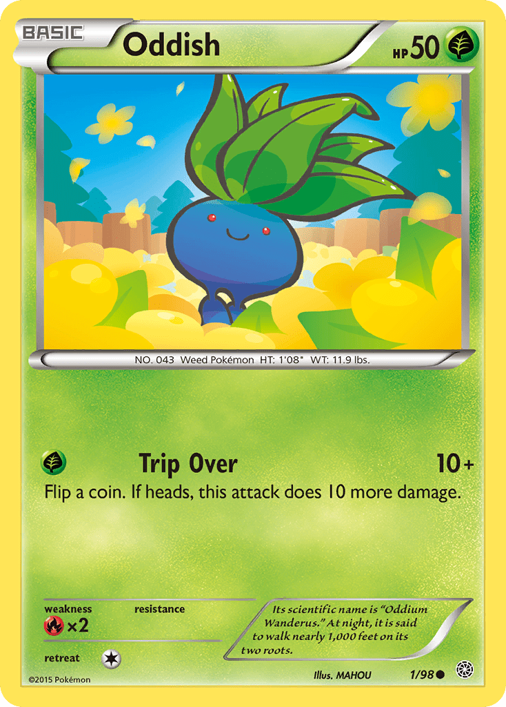 Oddish (1/98) [XY: Ancient Origins] Pokemon Single Pokémon  | Multizone: Comics And Games