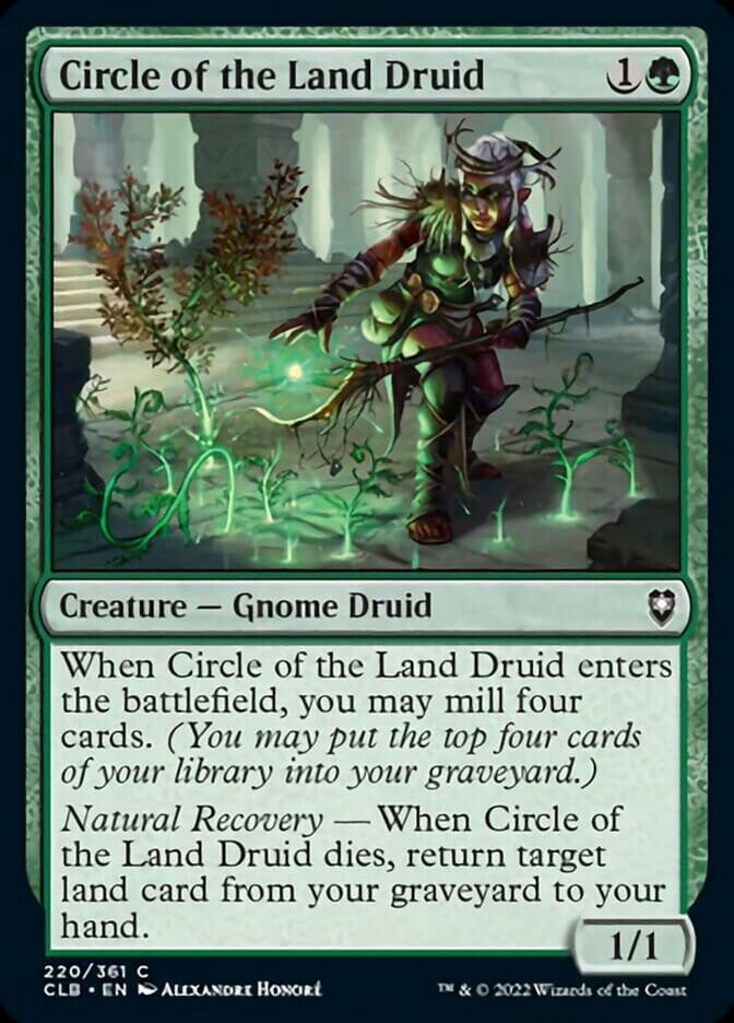 Circle of the Land Druid [Commander Legends: Battle for Baldur's Gate] MTG Single Magic: The Gathering  | Multizone: Comics And Games