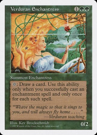 Verduran Enchantress [Fifth Edition] MTG Single Magic: The Gathering  | Multizone: Comics And Games