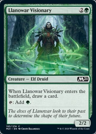 Llanowar Visionary [Core Set 2021] MTG Single Magic: The Gathering  | Multizone: Comics And Games