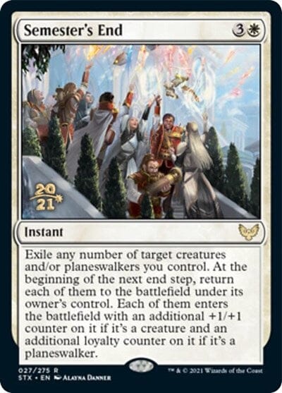 Semester's End [Strixhaven: School of Mages Prerelease Promos] MTG Single Magic: The Gathering  | Multizone: Comics And Games