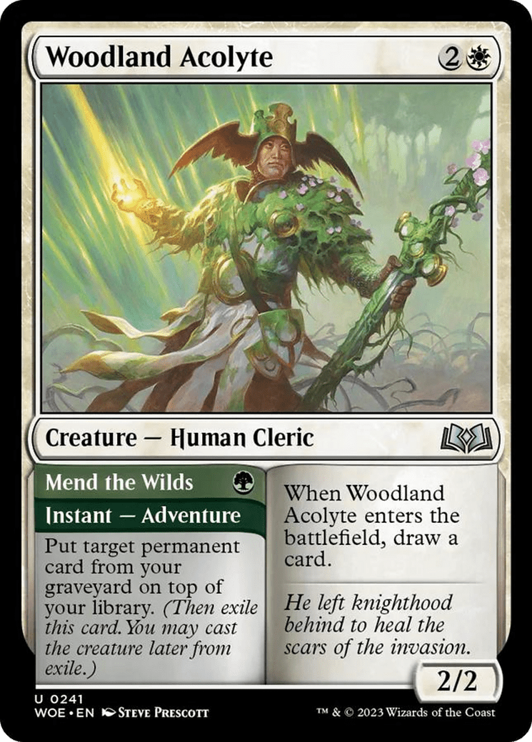 Woodland Acolyte // Mend the Wilds [Wilds of Eldraine] | Multizone: Comics And Games