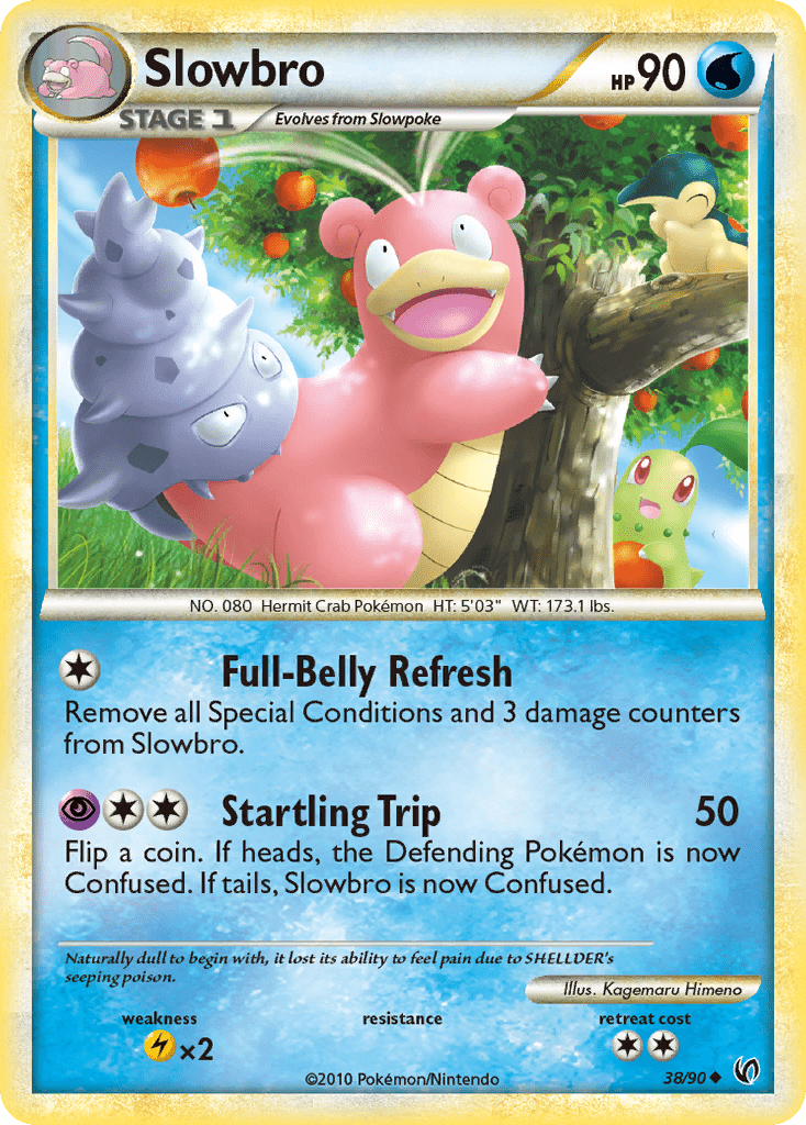 Slowbro (38/90) [HeartGold & SoulSilver: Undaunted] Pokemon Single Pokémon  | Multizone: Comics And Games