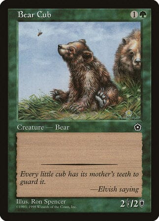 Bear Cub [Portal Second Age] MTG Single Magic: The Gathering  | Multizone: Comics And Games