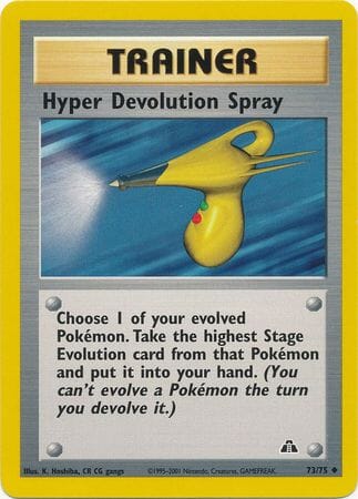 Hyper Devolution Spray (73/75) [Neo Discovery Unlimited] Pokemon Single Pokémon  | Multizone: Comics And Games