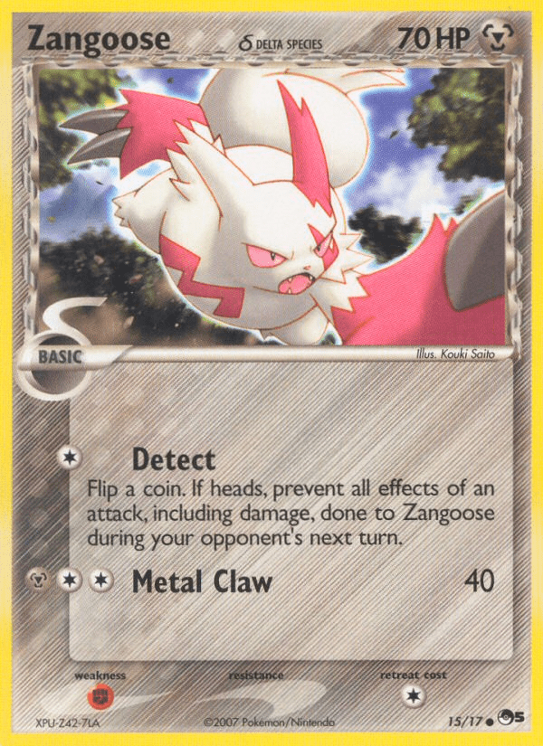 Zangoose (15/17) (Delta Species) [POP Series 5] Pokemon Single Pokémon  | Multizone: Comics And Games