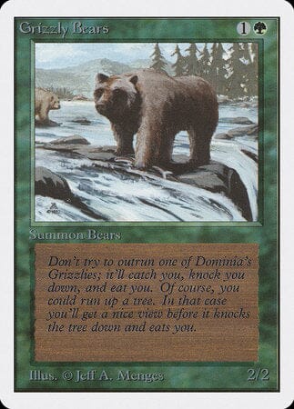 Grizzly Bears [Unlimited Edition] MTG Single Magic: The Gathering  | Multizone: Comics And Games