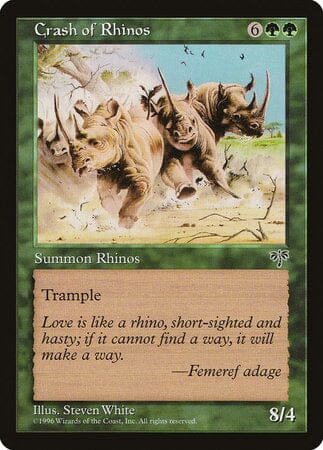 Crash of Rhinos [Mirage] MTG Single Magic: The Gathering  | Multizone: Comics And Games