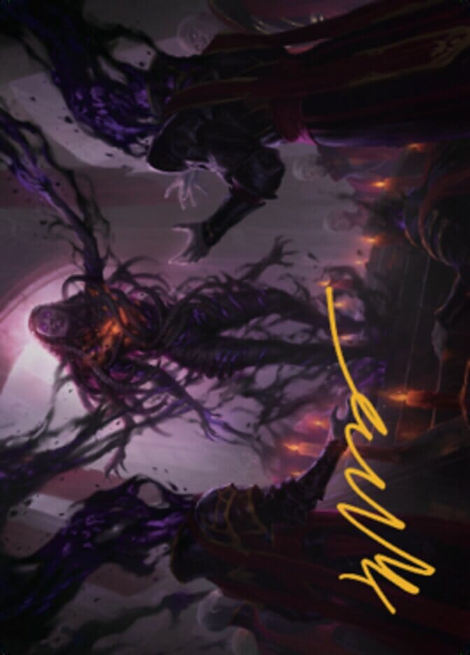 Braids, Arisen Nightmare Art Card 1 (Gold-Stamped Signature) [Dominaria United Art Series] MTG Single Magic: The Gathering  | Multizone: Comics And Games