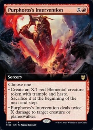 Purphoros's Intervention (Extended Art) [Theros Beyond Death] MTG Single Magic: The Gathering  | Multizone: Comics And Games