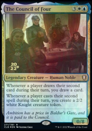 The Council of Four [Commander Legends: Battle for Baldur's Gate Prerelease Promos] MTG Single Magic: The Gathering  | Multizone: Comics And Games