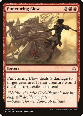 Puncturing Blow [Hour of Devastation] MTG Single Magic: The Gathering  | Multizone: Comics And Games
