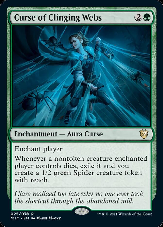 Curse of Clinging Webs [Innistrad: Midnight Hunt Commander] MTG Single Magic: The Gathering  | Multizone: Comics And Games