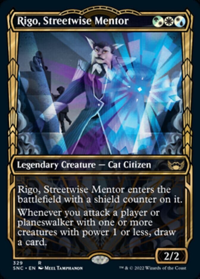 Rigo, Streetwise Mentor (Showcase Golden Age) [Streets of New Capenna] MTG Single Magic: The Gathering  | Multizone: Comics And Games