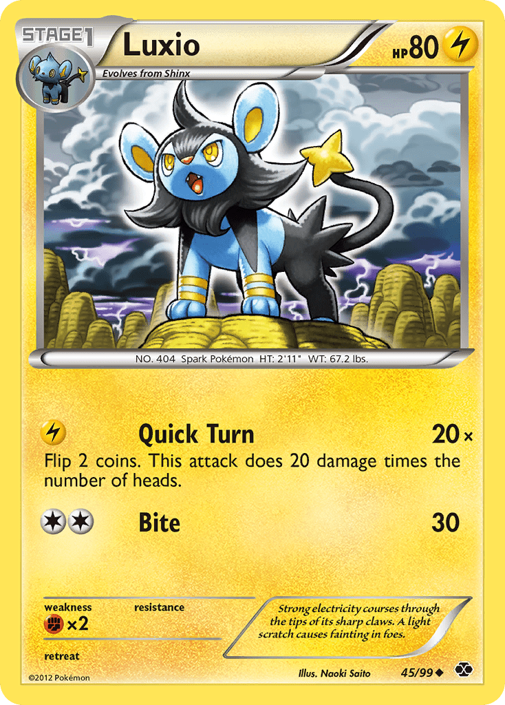 Luxio (45/99) [Black & White: Next Destinies] Pokemon Single Pokémon  | Multizone: Comics And Games