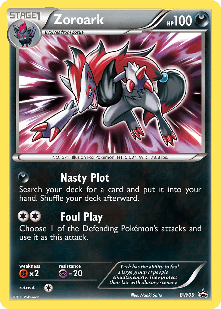 Zoroark (BW09) [Black & White: Black Star Promos] Pokemon Single Pokémon  | Multizone: Comics And Games