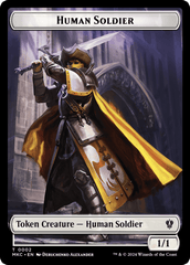 City's Blessing // Human Soldier Double-Sided Token [Murders at Karlov Manor Commander Tokens] MTG Single Magic: The Gathering  | Multizone: Comics And Games