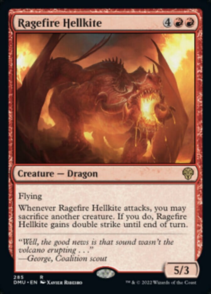 Ragefire Hellkite [Dominaria United] MTG Single Magic: The Gathering  | Multizone: Comics And Games