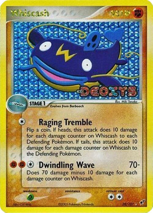 Whiscash (28/107) (Stamped) [EX: Deoxys] Pokemon Single Pokémon  | Multizone: Comics And Games