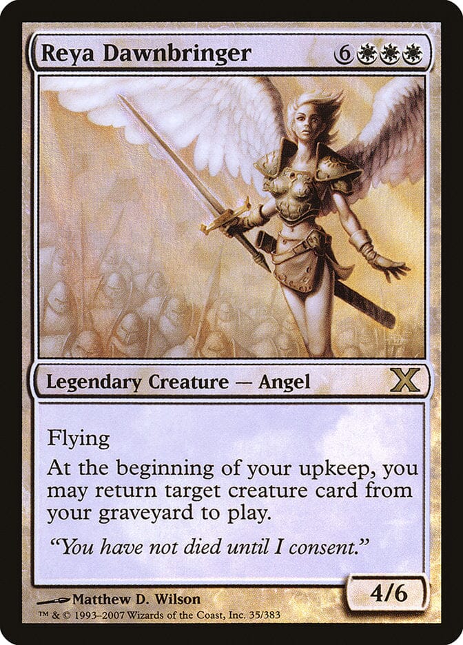 Reya Dawnbringer (Premium Foil) [Tenth Edition] MTG Single Magic: The Gathering  | Multizone: Comics And Games