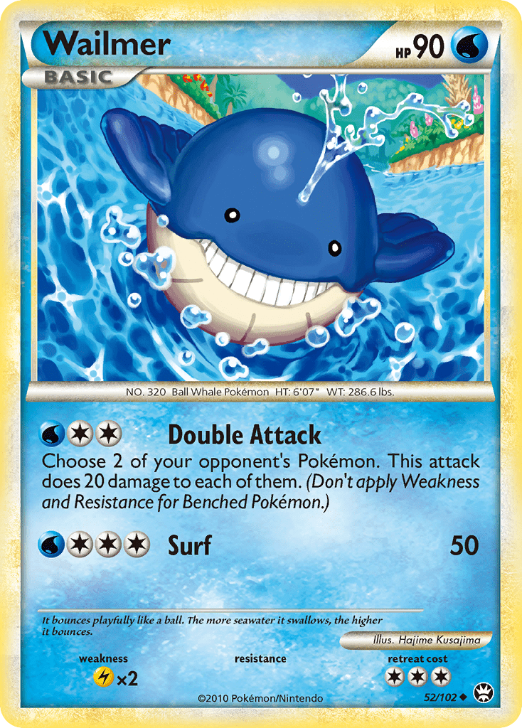 Wailmer (52/102) [HeartGold & SoulSilver: Triumphant] Pokemon Single Pokémon  | Multizone: Comics And Games