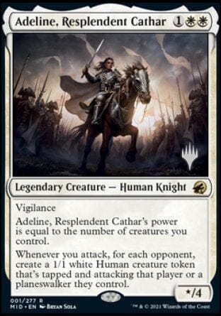 Adeline, Resplendent Cathar (Promo Pack) [Innistrad: Midnight Hunt Promos] MTG Single Magic: The Gathering  | Multizone: Comics And Games