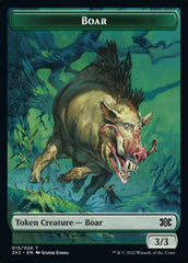 Boar // Soldier Double-sided Token [Double Masters 2022 Tokens] MTG Single Magic: The Gathering  | Multizone: Comics And Games