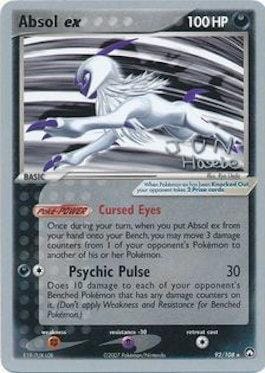 Absol ex (92/108) (Flyvees - Jun Hasebe) [World Championships 2007] Pokemon Single Pokémon  | Multizone: Comics And Games