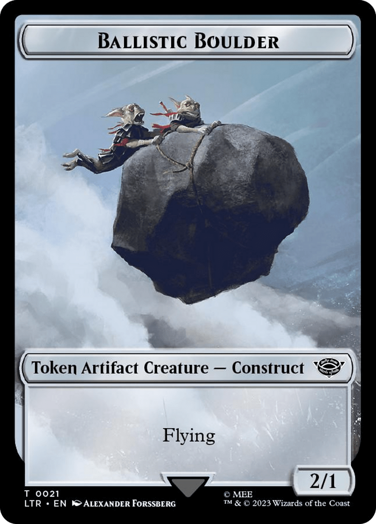 Ballistic Boulder // Food (0023) Double-Sided Token (Surge Foil) [The Lord of the Rings: Tales of Middle-Earth Tokens] MTG Single Magic: The Gathering  | Multizone: Comics And Games