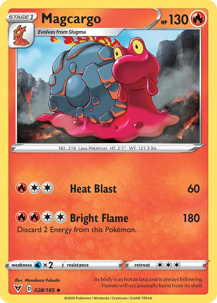 Magcargo (028/185) [Sword & Shield: Vivid Voltage] Pokemon Single Pokémon  | Multizone: Comics And Games