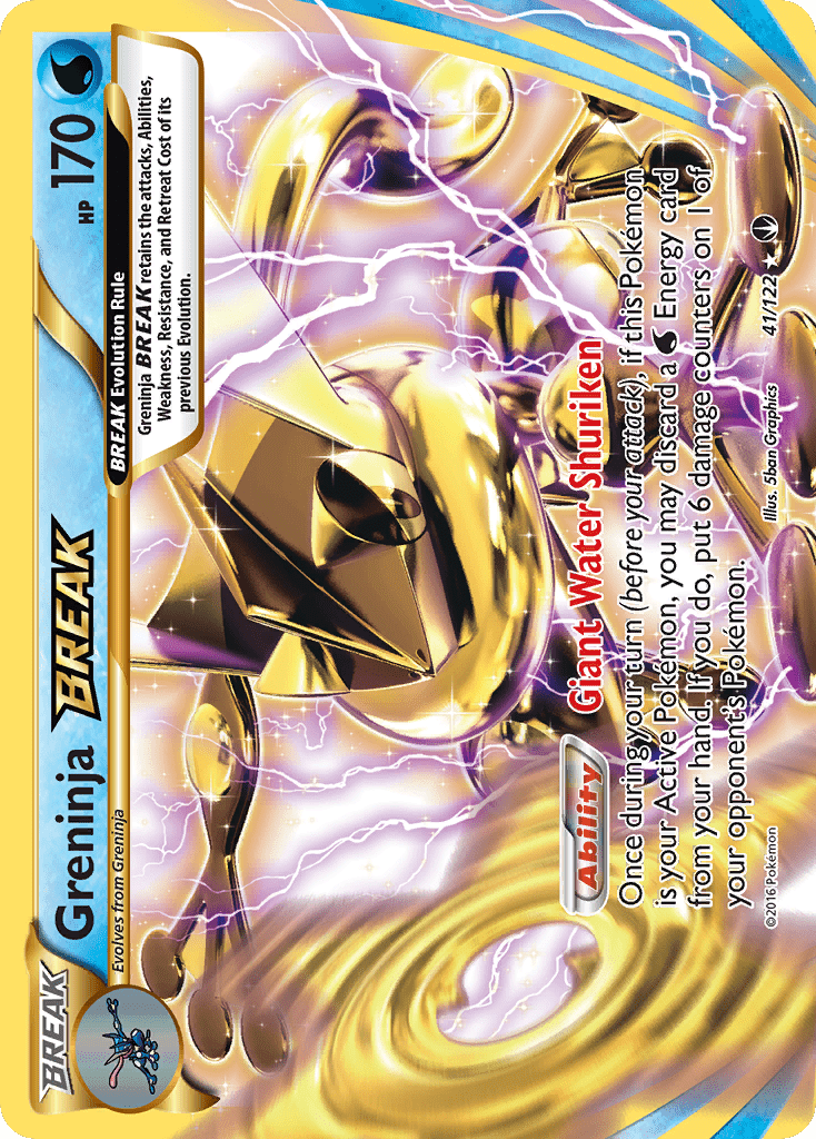 Greninja BREAK (41/122) [XY: BREAKpoint] Pokemon Single Pokémon  | Multizone: Comics And Games