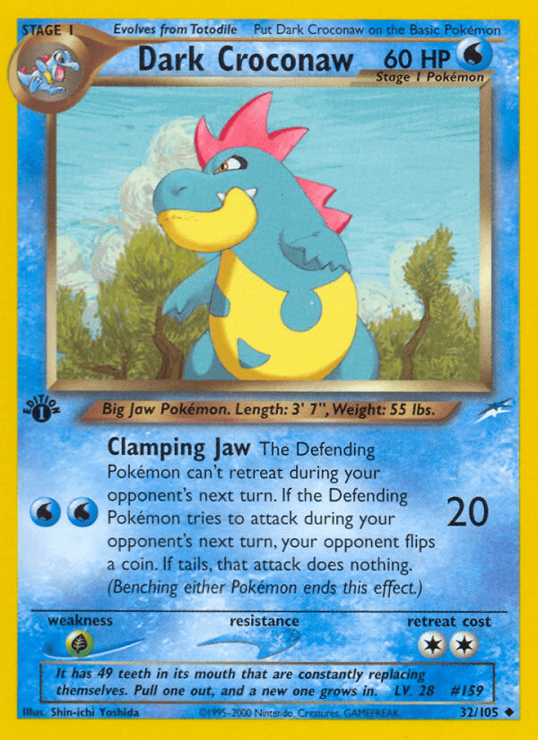 Dark Croconaw (32/105) [Neo Destiny 1st Edition] Pokemon Single Pokémon  | Multizone: Comics And Games