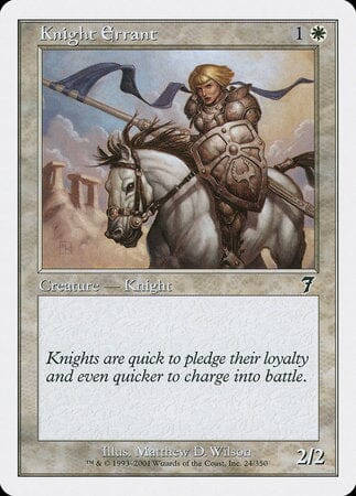 Knight Errant [Seventh Edition] MTG Single Magic: The Gathering  | Multizone: Comics And Games