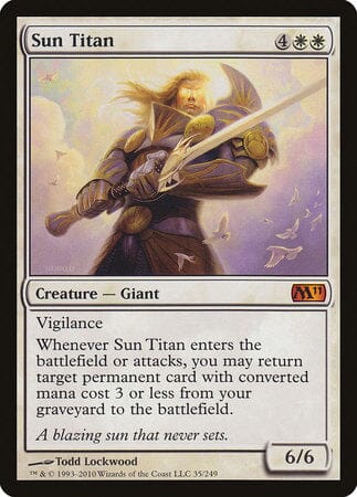 Sun Titan [Magic 2011] MTG Single Magic: The Gathering  | Multizone: Comics And Games
