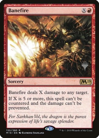 Banefire [Core Set 2019 Promos] MTG Single Magic: The Gathering  | Multizone: Comics And Games