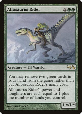 Allosaurus Rider [Duel Decks: Elves vs. Goblins] MTG Single Magic: The Gathering  | Multizone: Comics And Games