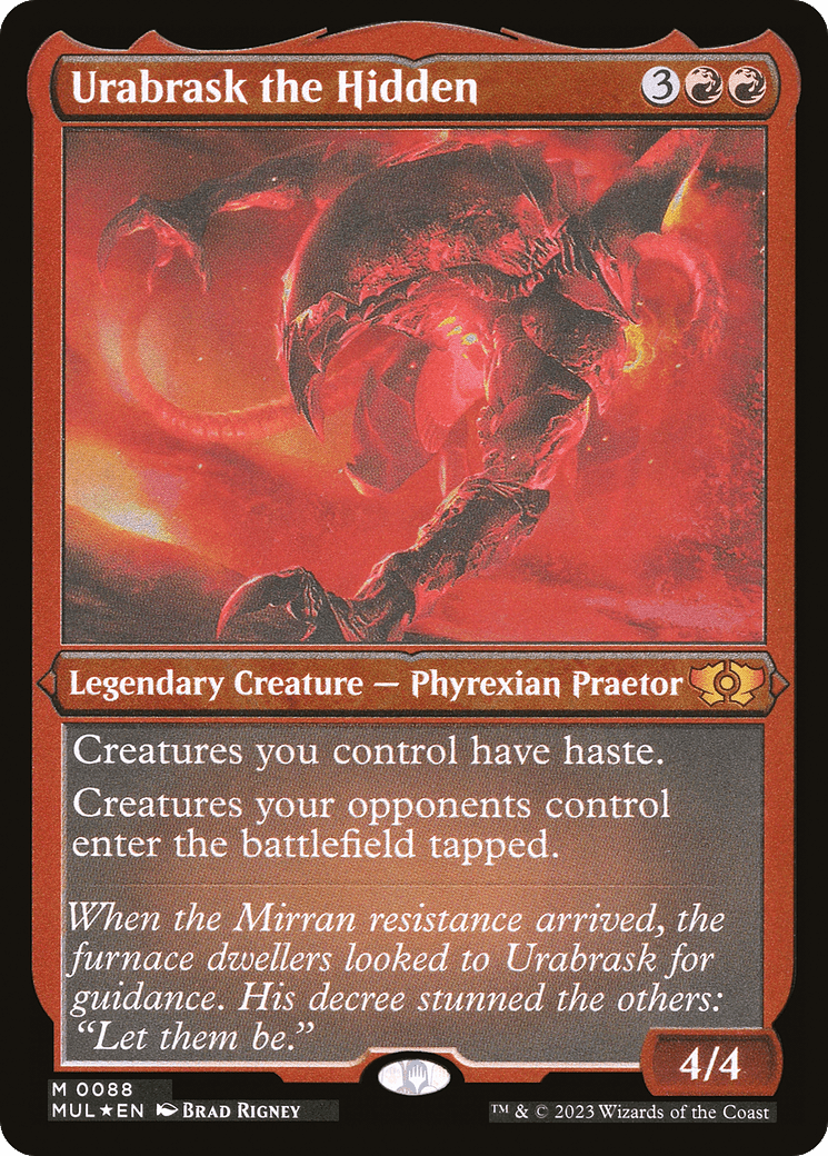 Urabrask the Hidden (Foil Etched) [Multiverse Legends] MTG Single Magic: The Gathering  | Multizone: Comics And Games