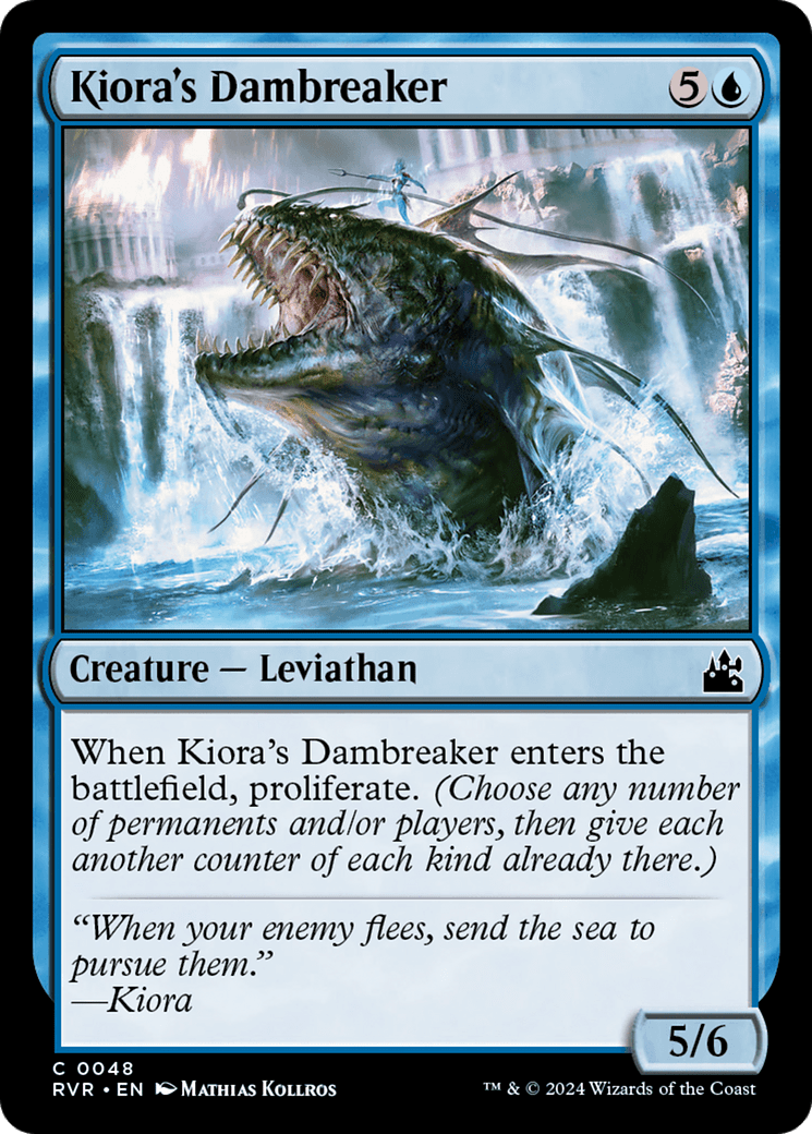 Kiora's Dambreaker [Ravnica Remastered] MTG Single Magic: The Gathering  | Multizone: Comics And Games