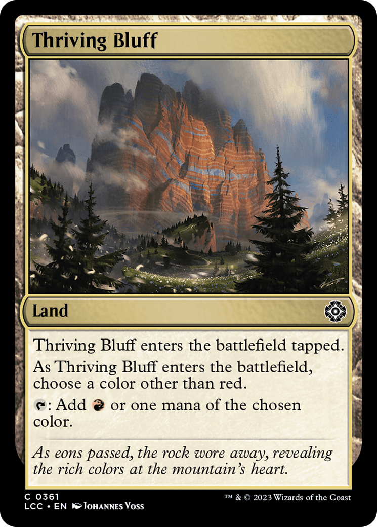 Thriving Bluff [The Lost Caverns of Ixalan Commander] MTG Single Magic: The Gathering  | Multizone: Comics And Games