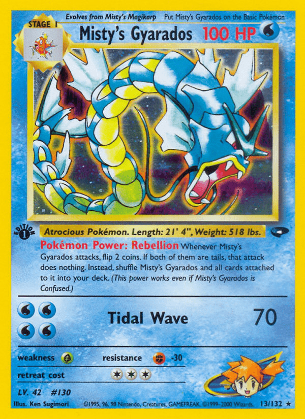 Misty's Gyarados (13/132) [Gym Challenge 1st Edition] Pokemon Single Pokémon  | Multizone: Comics And Games