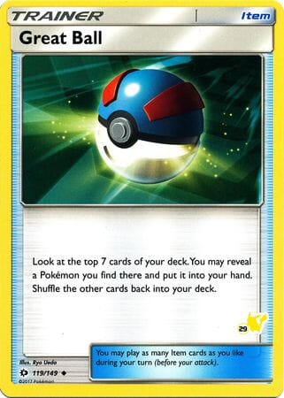 Great Ball (119/149) (Pikachu Stamp #29) [Battle Academy 2020] Pokemon Single Pokémon  | Multizone: Comics And Games