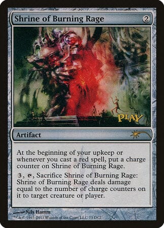 Shrine of Burning Rage [Wizards Play Network 2011] MTG Single Magic: The Gathering  | Multizone: Comics And Games