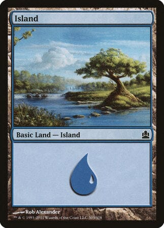 Island (303) [Commander 2011] MTG Single Magic: The Gathering  | Multizone: Comics And Games
