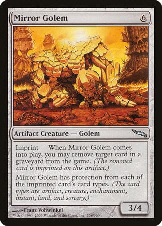 Mirror Golem [Mirrodin] MTG Single Magic: The Gathering  | Multizone: Comics And Games