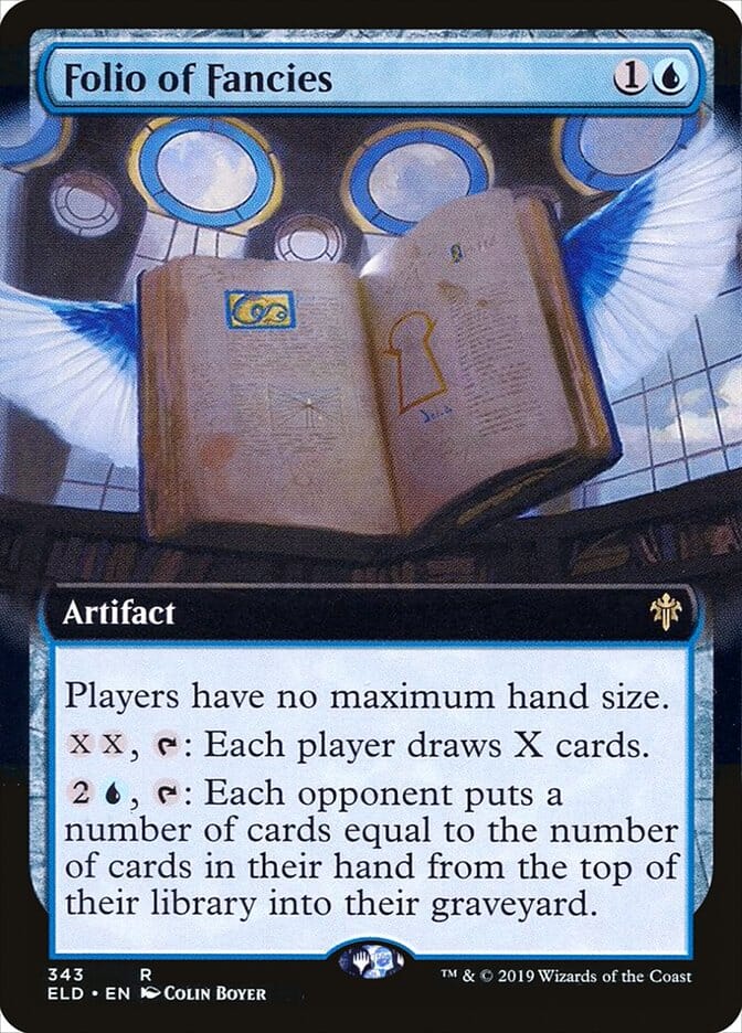 Folio of Fancies (Extended Art) [Throne of Eldraine] MTG Single Magic: The Gathering  | Multizone: Comics And Games
