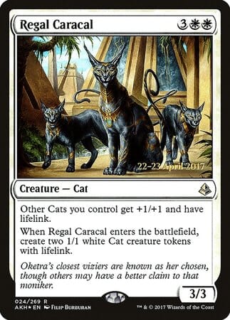 Regal Caracal [Amonkhet Promos] MTG Single Magic: The Gathering  | Multizone: Comics And Games