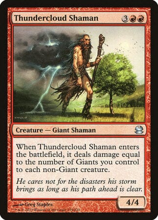 Thundercloud Shaman [Modern Masters] MTG Single Magic: The Gathering  | Multizone: Comics And Games